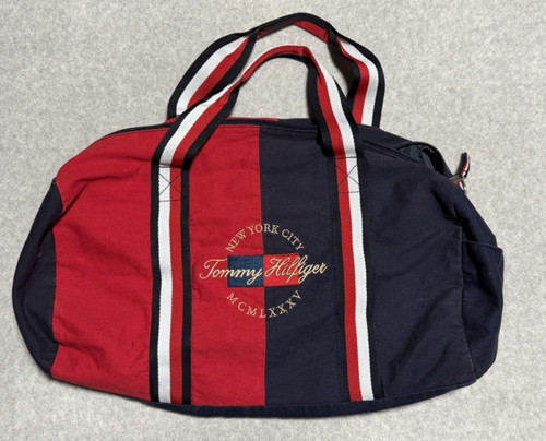 Borsone tommy hilfiger rosso - borsone,